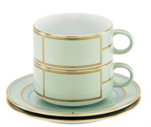 Ginori Diva Verde Tea Set For Two